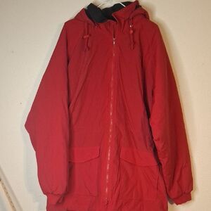 Tri-Mountain Red Hooded Jacket size 2XLT